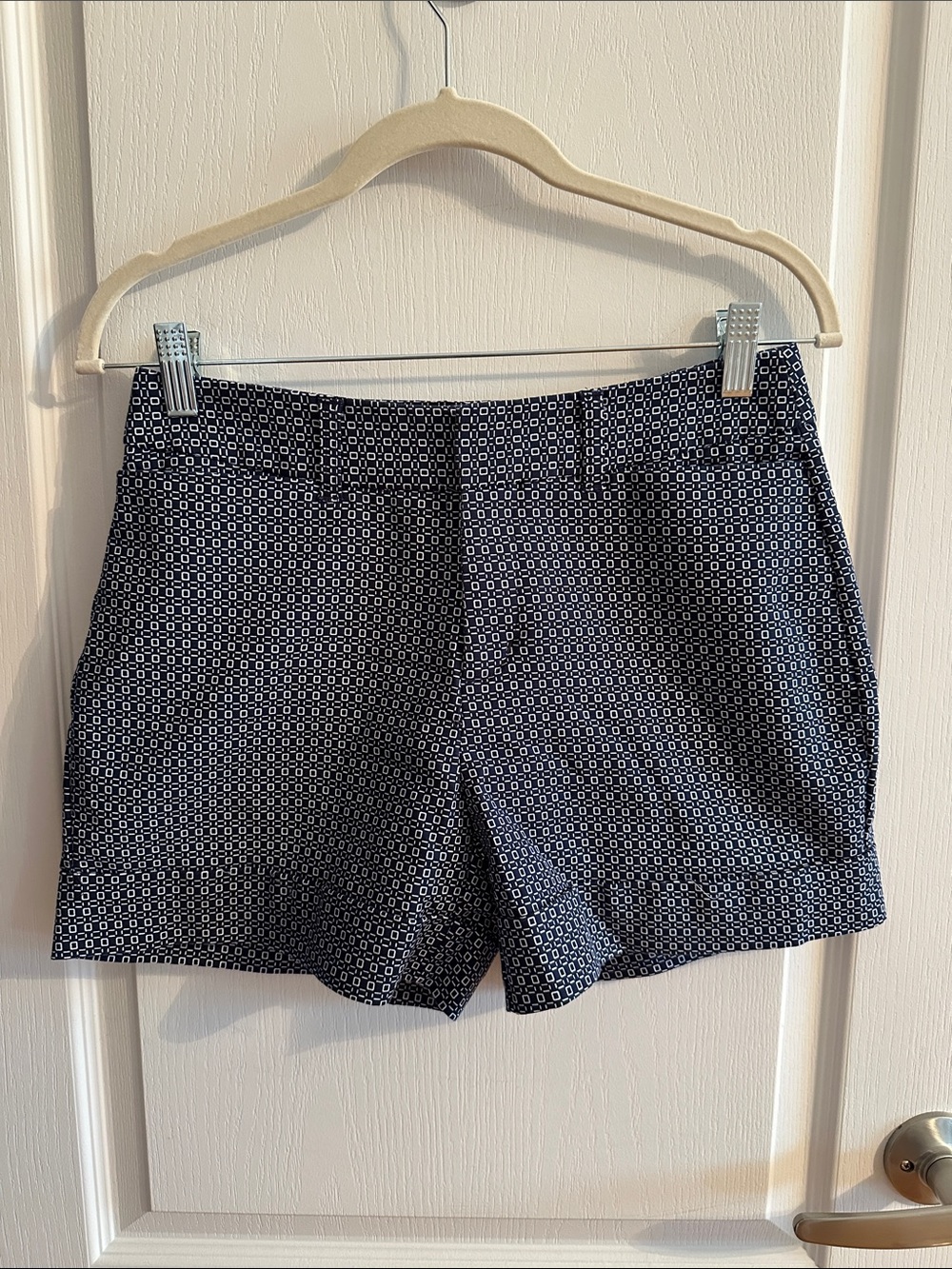 Catherine Malandrino blue and white cotton shorts